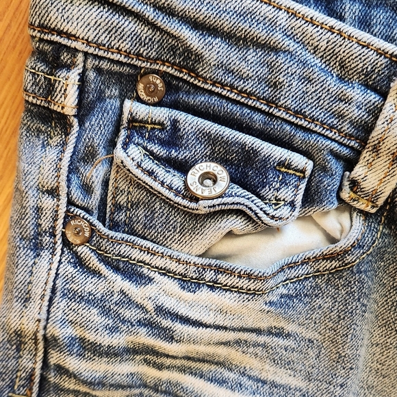 "RICH COW JEANS" Junior's Size 11 Faded Denim Boot Cut  Blue Jeans - Picture 6 of 13